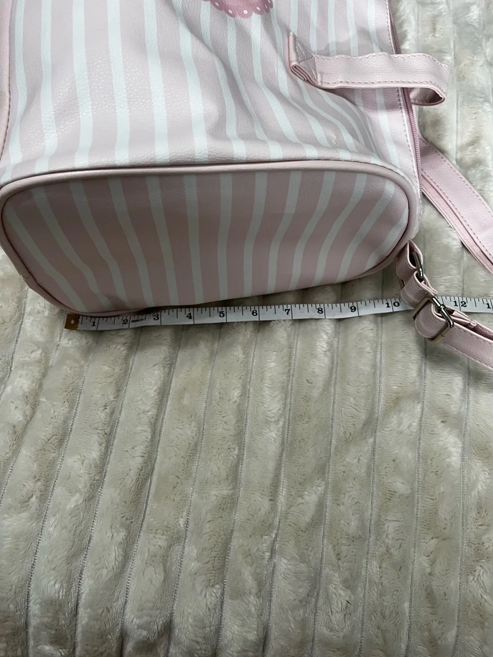 Disney Pink Striped Marie Cat Tote Bag